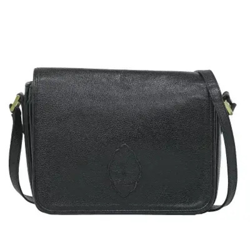 Saint Laurent Y Ligne Leather Crossbody Bag Black